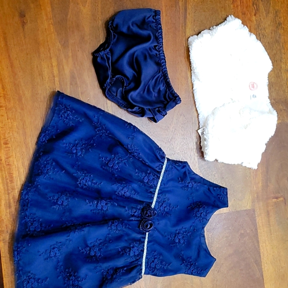 Baby party dress, gently loved